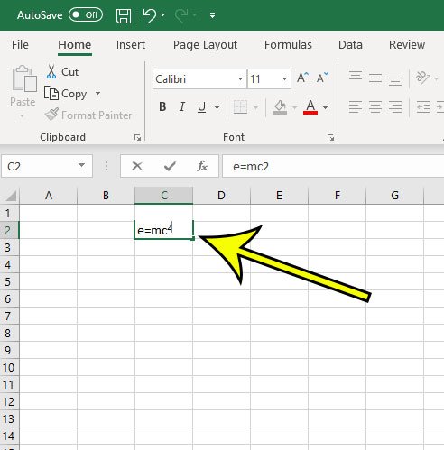 exponent on excel for mac